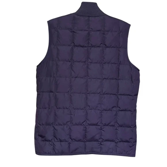 Charter Club Quilted Down Feather Vest Purple Zip Front Puffer Women's Small - Picture 3 of 5